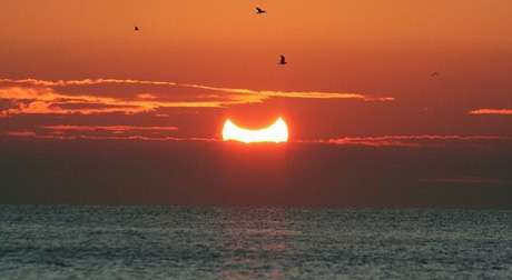 Partial Solar Eclipse in Lanzarote