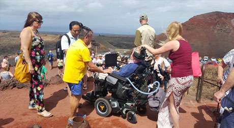 Stephen Hawking Visiting Lanzarote and Tenerife