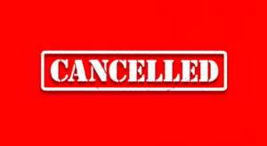 Cancellation of the International sports events