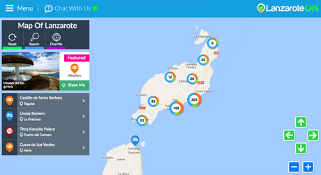 MAP OF LANZAROTE